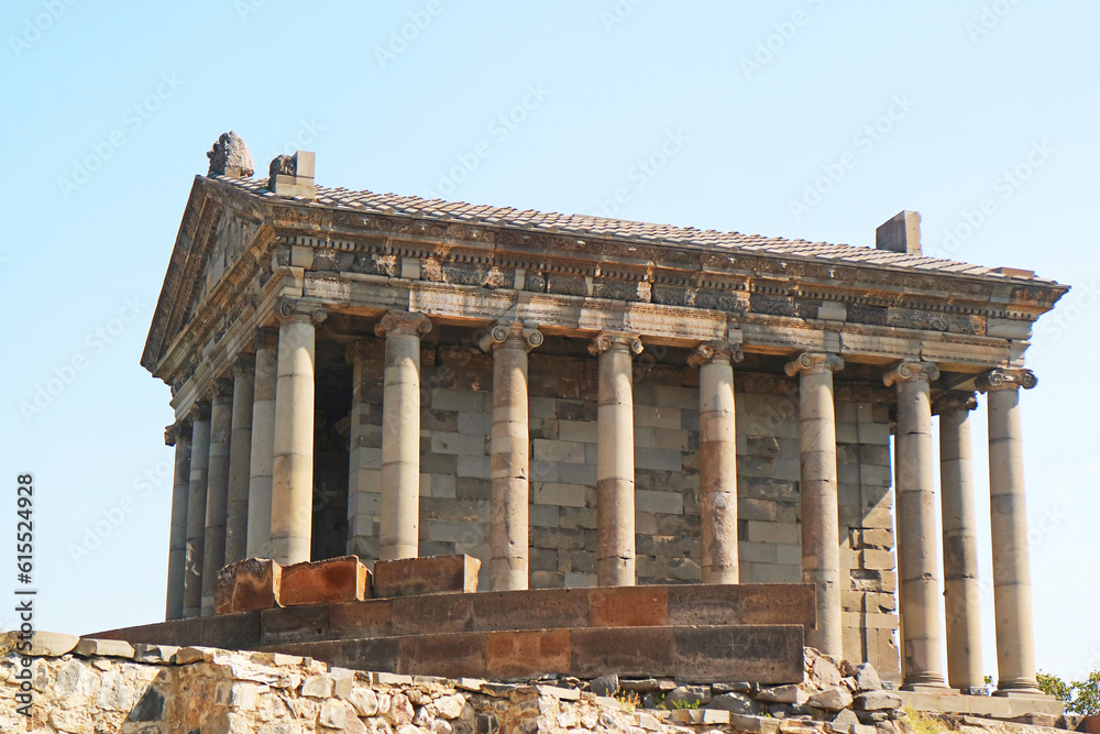 The Ancient Garni Pagan Temple, located on the Hilltop of the Village of Garni in Kotayk Province, Armenia