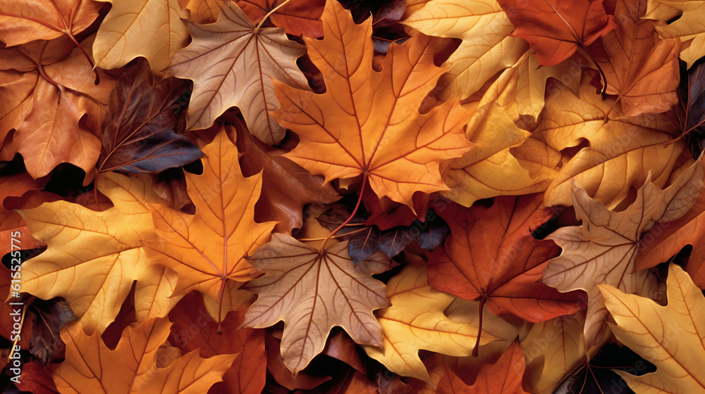 Autumn leaves.Created with Generative AI technology. Autumn leaves.Created with Generative AI technology.