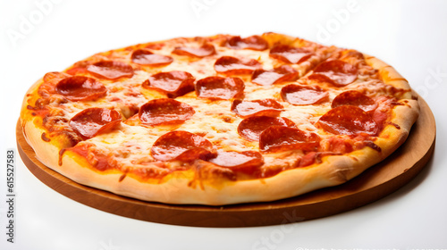 pizza on a white background AI generated