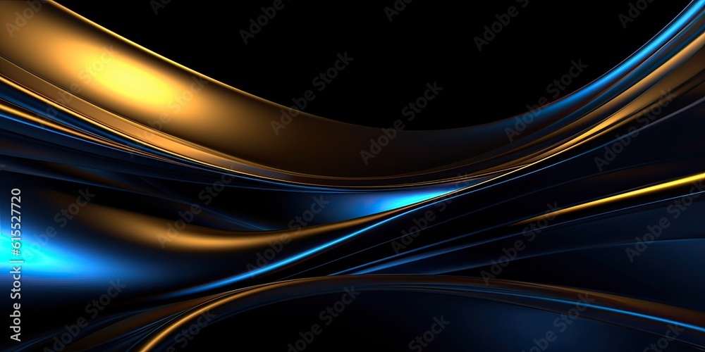 Fototapeta premium Generative AI illustration of abstract luxury background design. Digital illustration, 3D style.