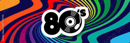 Eighties banner