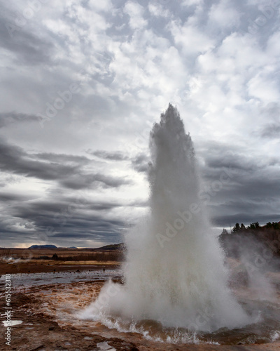 geysir, haukadalur valley, Iceland, europe