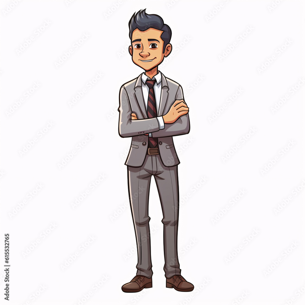 Obraz premium businessman with arms crossed