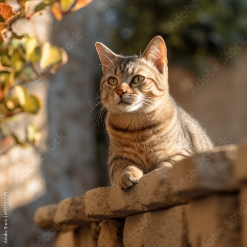 Cat on Wall
