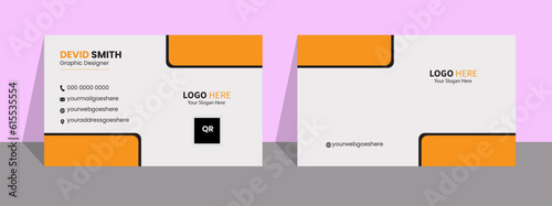  Business card,creative modern name card,Minimal Individual Business Card Layout,Personal visiting card with company logo,Vector,illustration. Stationery design