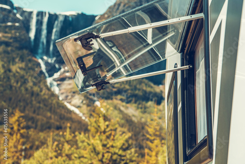 Dry Camping Next to Scenic Norwegian Waterfalls