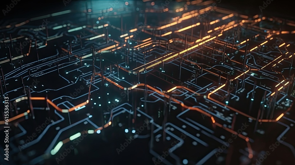 electronic circuit board with processor