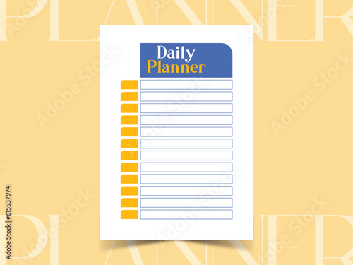 To do list, daily planner, bullet journal planner template, vector illustration