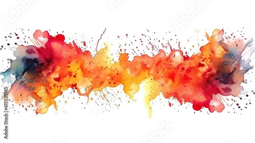 red and yellow paint splashes