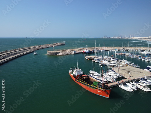 city of ashdod marina drone photography