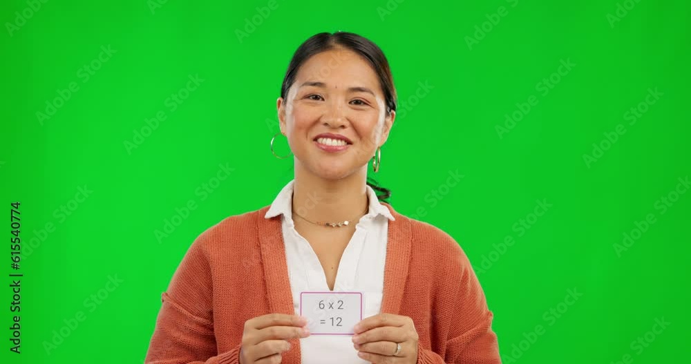 Greenscreen Math Good School, teacher and learning math on green screen with numbers ...
