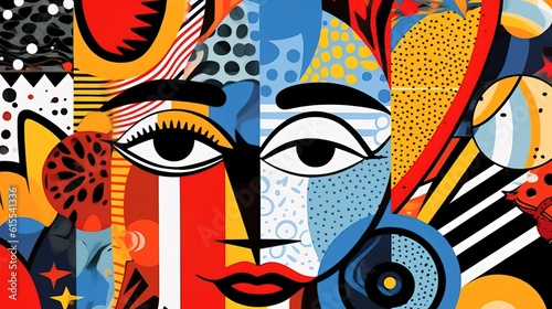 background with mask