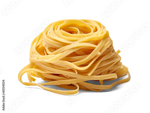 Pasta nest isolated on transparent or white background, png