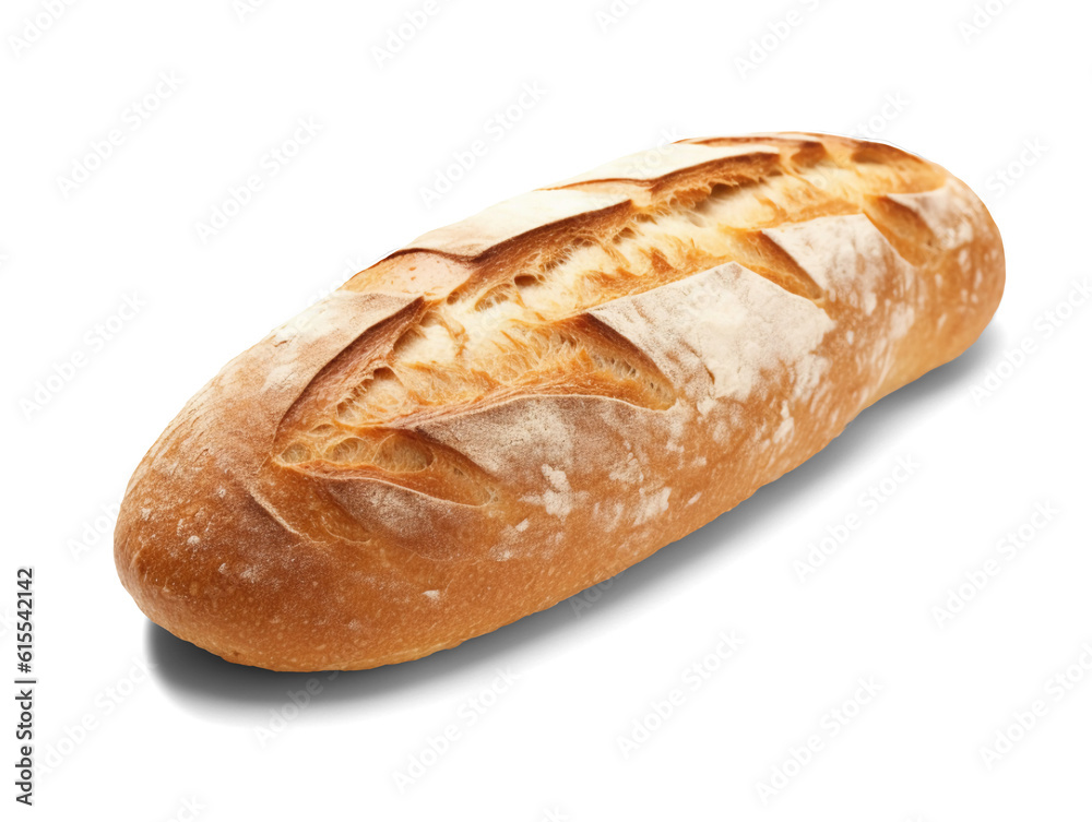 French loaf bread isolated on transparent or white background, png French loaf bread isolated on transparent or white background, png