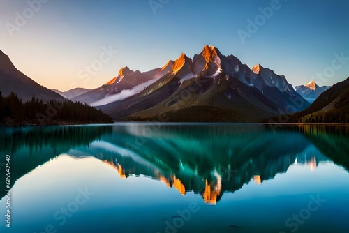 lake reflection generated by AI tool