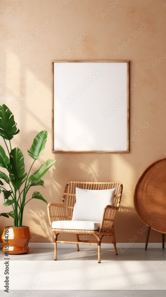 Modern interior of the house. Clean minimalistic design. Generative AI