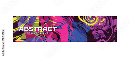 Colorful abstract modern banner template background vector