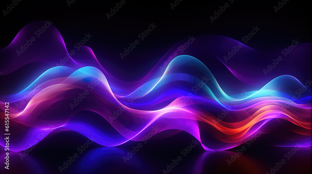 neon light waves as a wallpaper, elegant smooth style, ai generated image neon light waves as a wallpaper, elegant smooth style, ai generated image