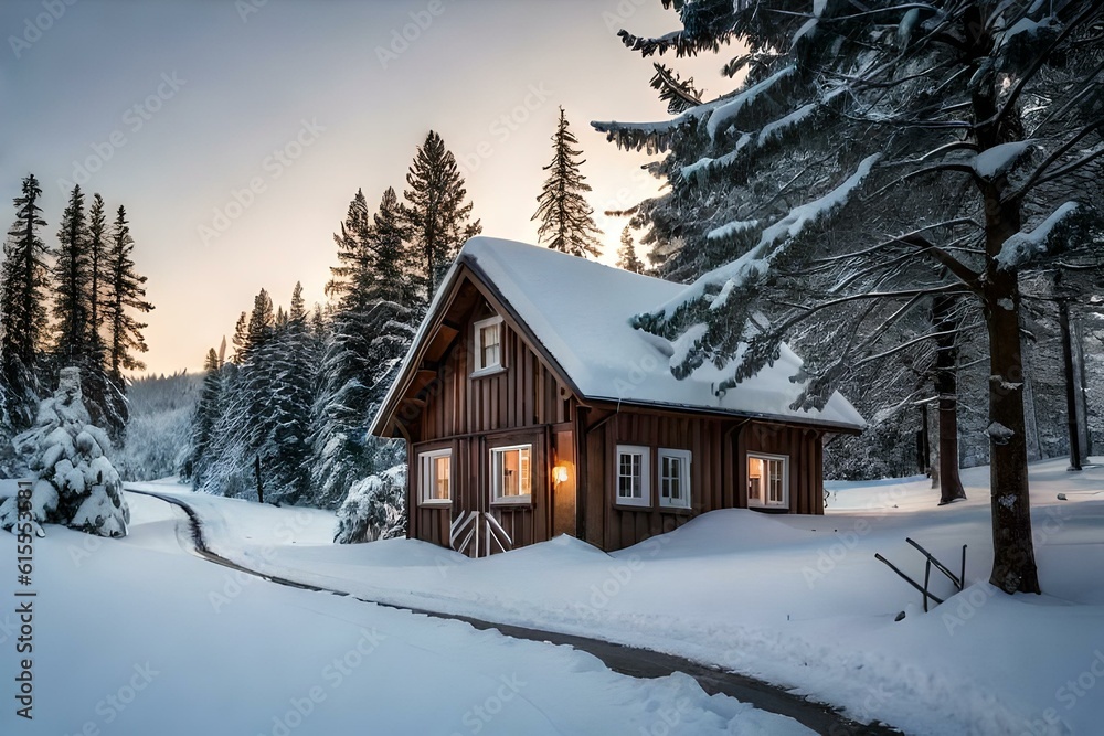 house in the mountains