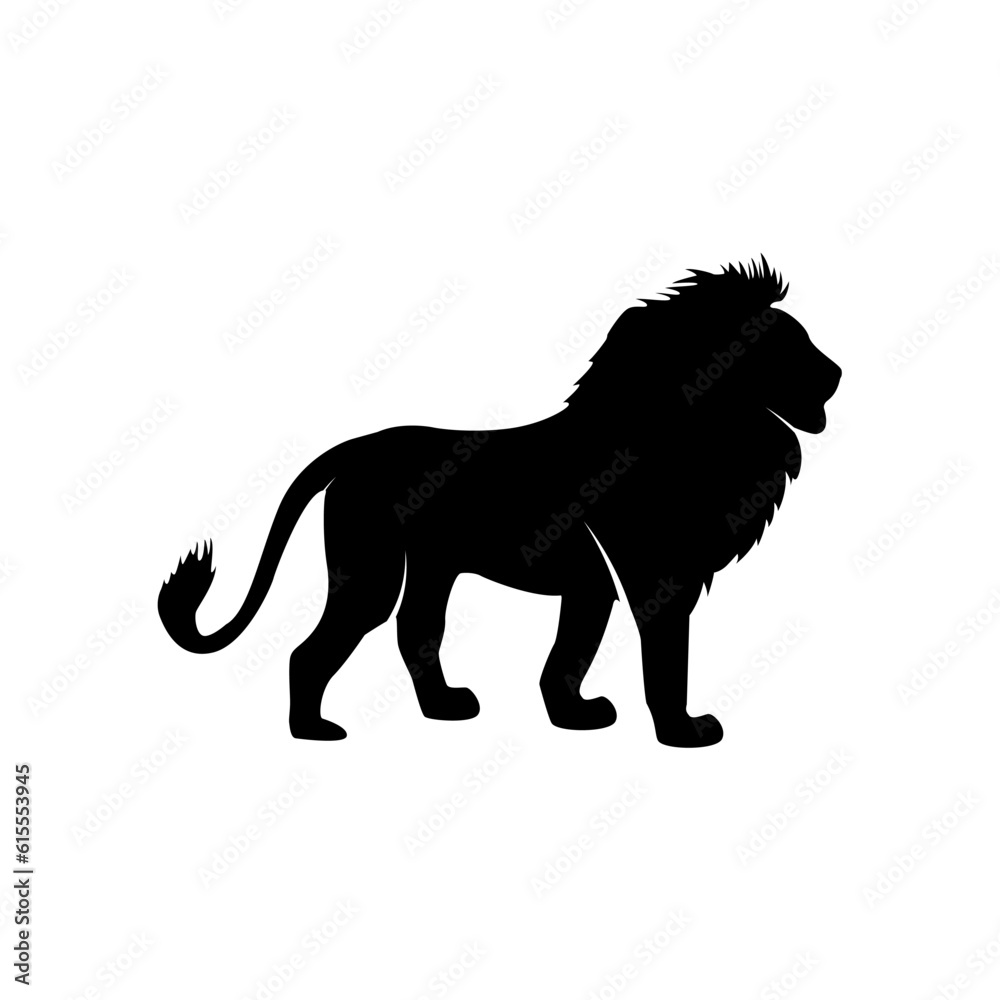 vector illustration of lion silhouette vector illustration of lion silhouette