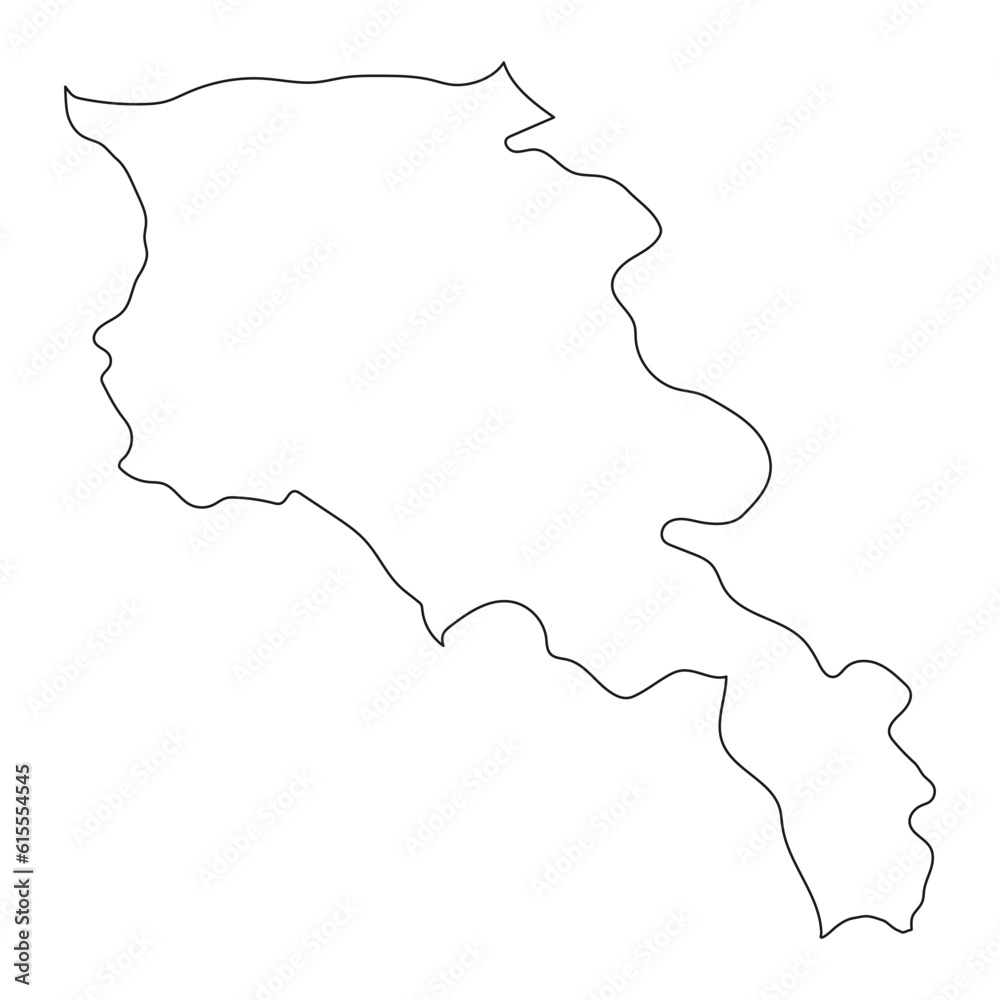 Highly detailed Armenia map with borders isolated on background Highly detailed Armenia map with borders isolated on background