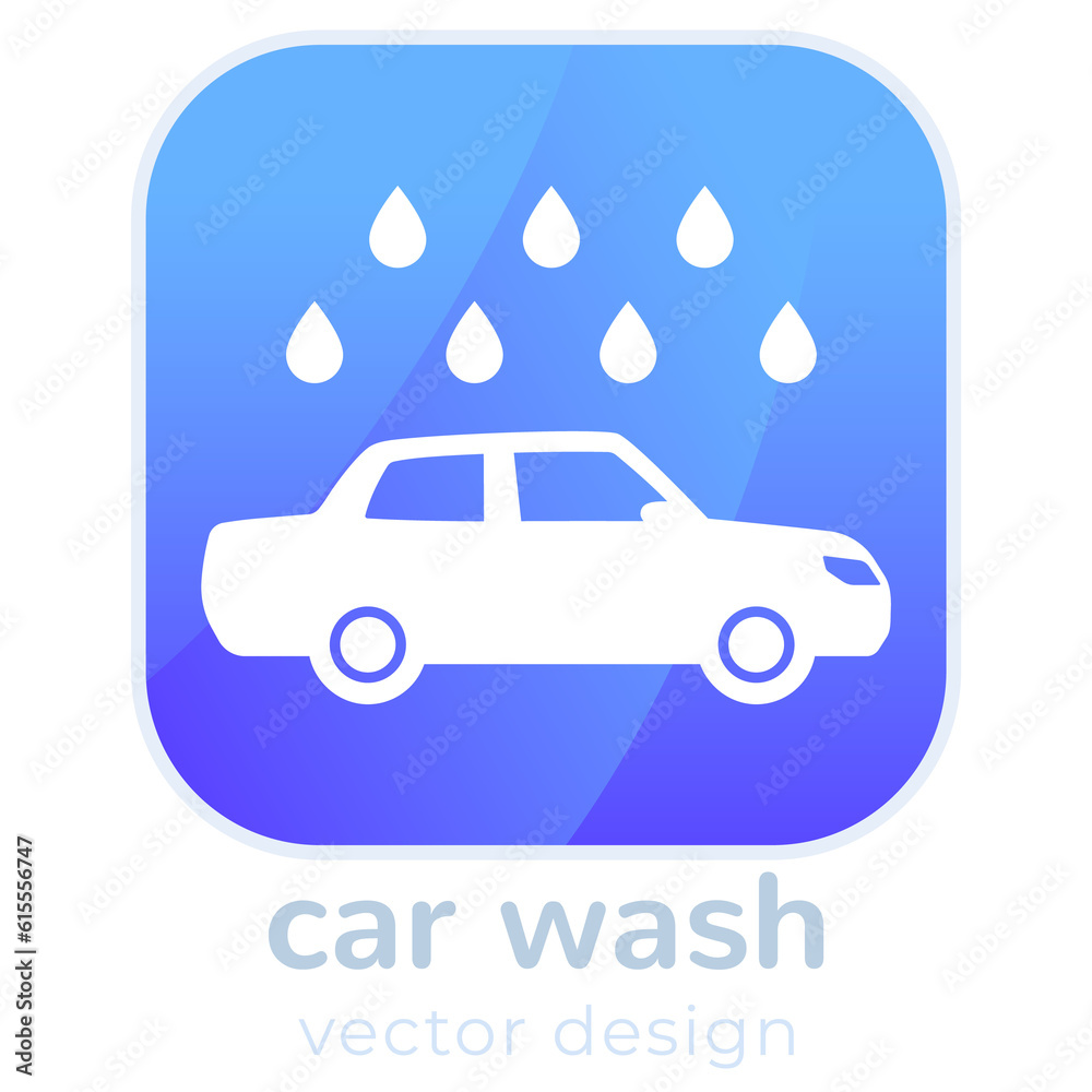 Obraz premium car wash logo icon