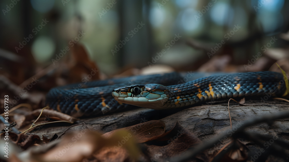 Garter Snakes in Their Natural Habitat. Generative AI Garter Snakes in Their Natural Habitat. Generative AI