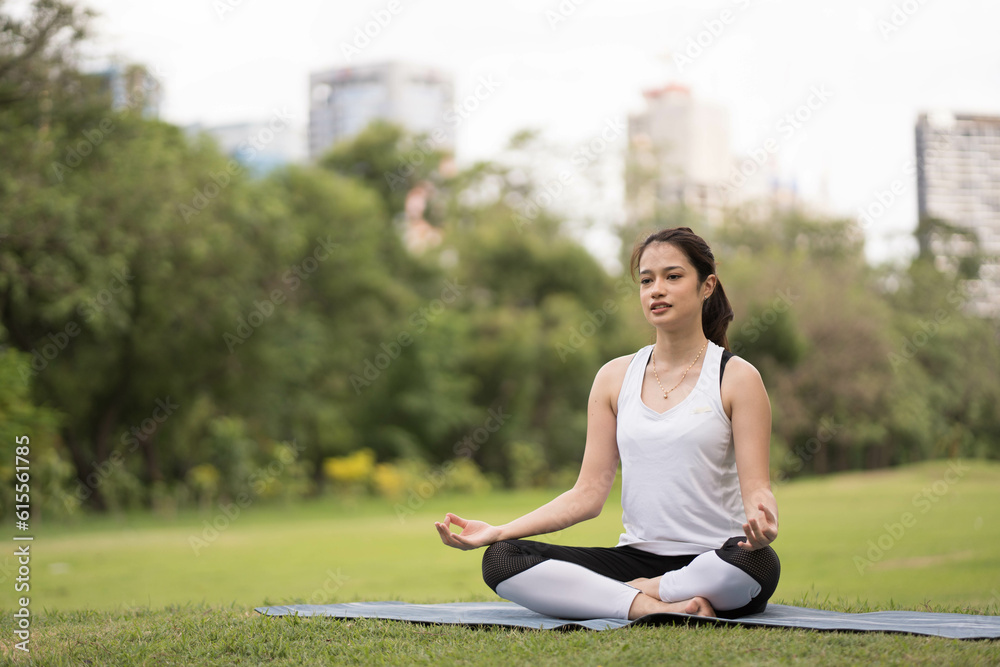 Woman Yoga - relax in nature. beauty woman doing yoga at park. woman practising yoga at park.. Woman Yoga - relax in nature. beauty woman doing yoga at park. woman practising yoga at park..