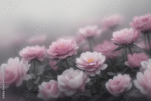 Pink flowers background bloom in summer and spring, design ai generative