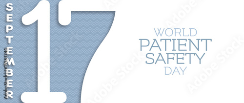 World Patient Safety Day typography, 17th September