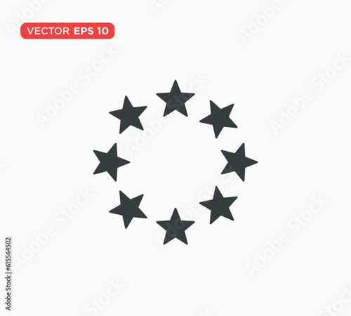 Star Icon Flat Vector Illustration Design Template