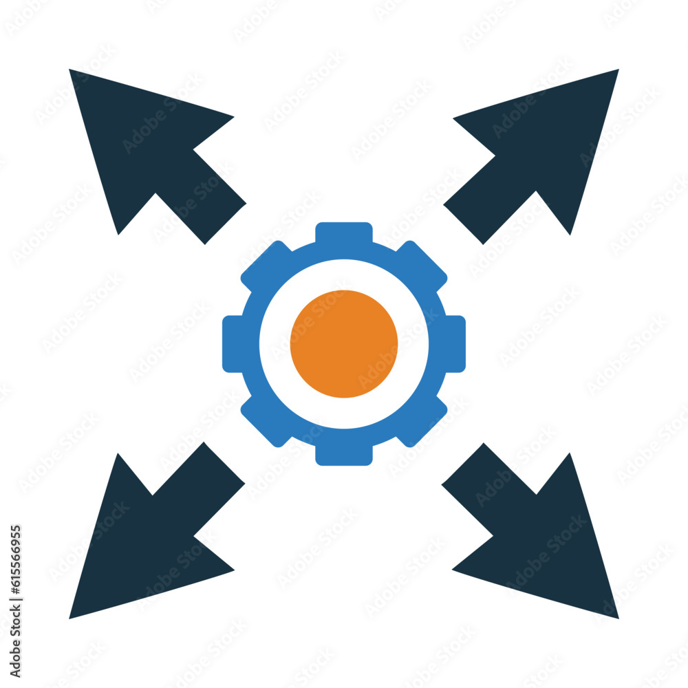 Changes, cogwheel, direction, direction management, strategy icon Changes, cogwheel, direction, direction management, strategy icon