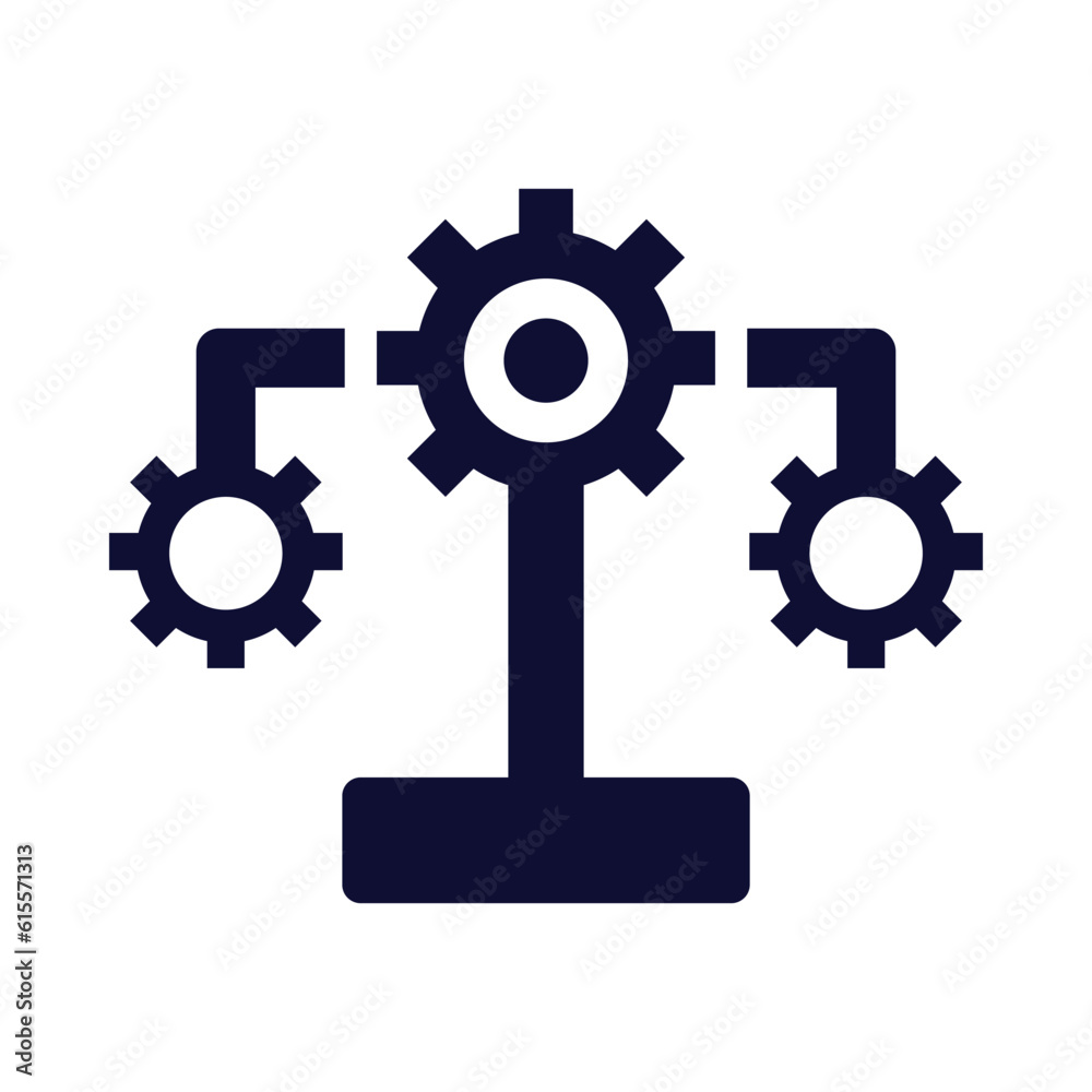 Process, robotic, automation, gear, setting, business automation gear icon Process, robotic, automation, gear, setting, business automation gear icon