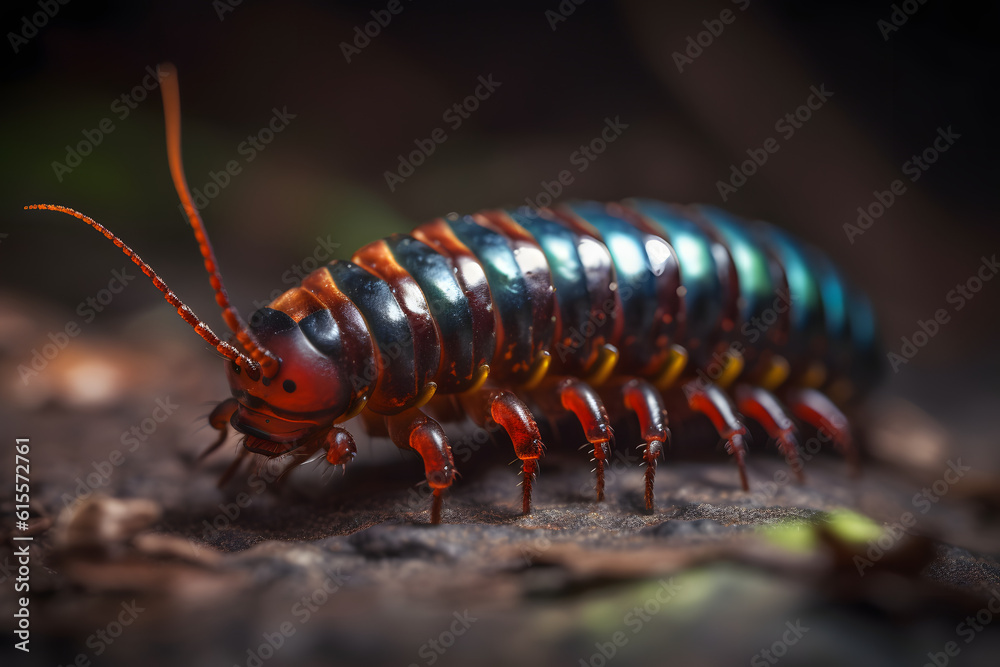 A Master Predator of the Forest Floor. Generative AI A Master Predator of the Forest Floor. Generative AI