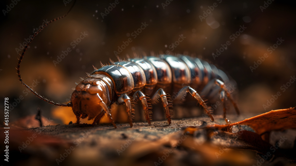 A Master Predator of the Forest Floor. Generative AI A Master Predator of the Forest Floor. Generative AI