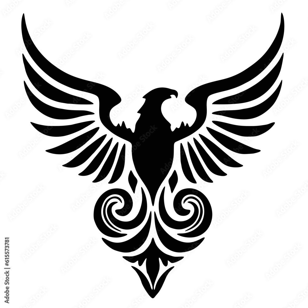 Fototapeta premium eagle with wings