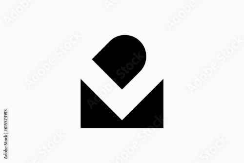 MD Logo Design Vector Sign 
