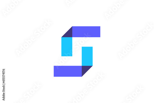 Free Download S Overlapping Logo Design Vector  - GFXLoad