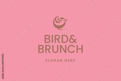 bird logo, elegant and modern brand