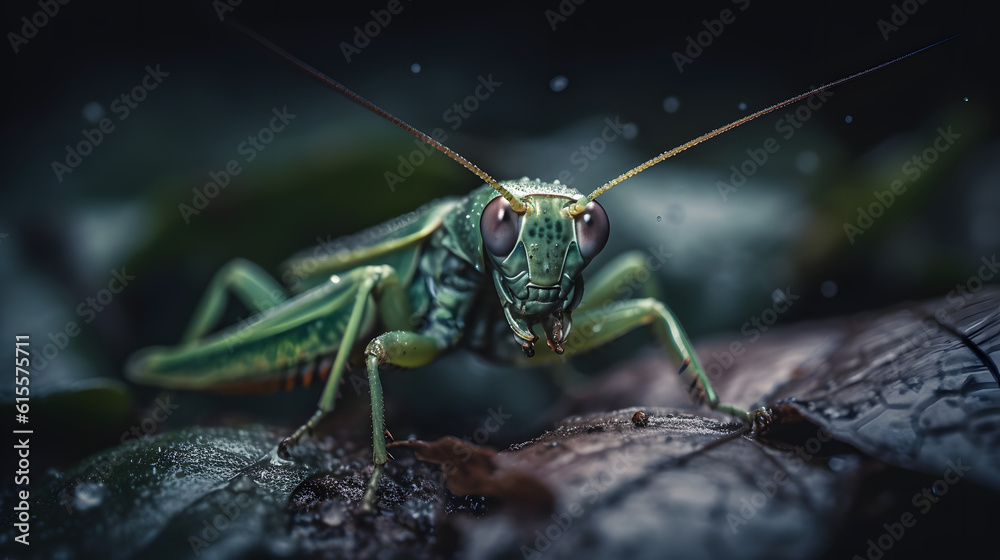 Fototapeta premium The Intriguing World of Phasmids Up Close. Generative AI