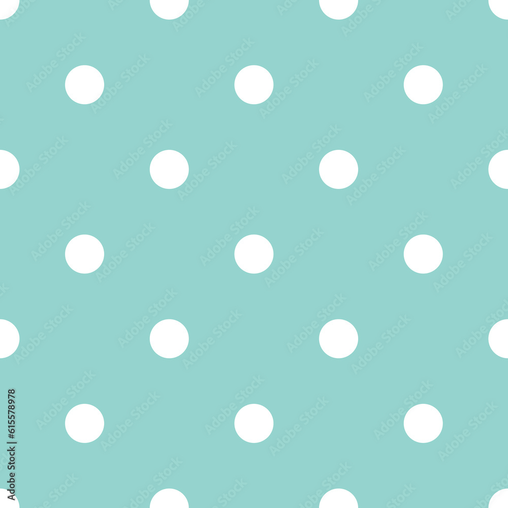 Blue and White Large Polka Dots Pattern Repeat Background Blue and White Large Polka Dots Pattern Repeat Background