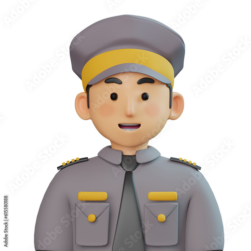 Police Man 3D Avatar
