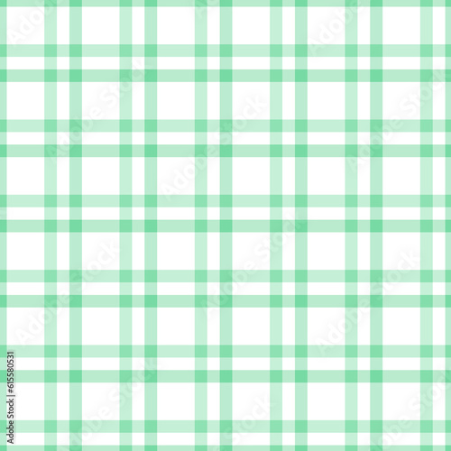 Gingham seamless pattern.Green background texture. Checked tweed plaid repeating wallpaper. Fabric design.