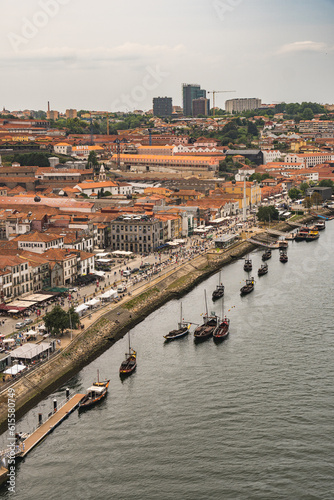 Aussicht von der Ponte dom Luis auf Porto und den Duero Fluss, Portugal