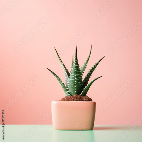 succulent plant on background. generative Ai
