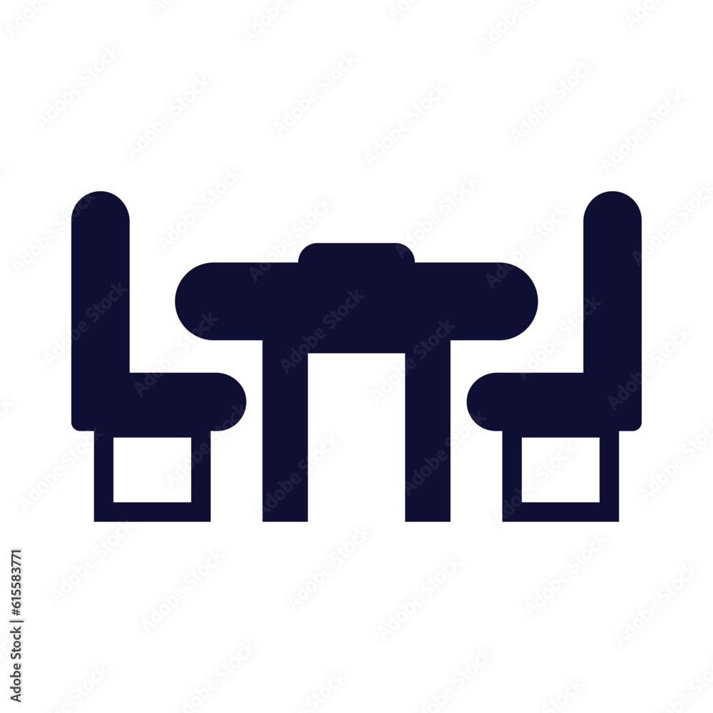 table, chair, restaurant chair and table icon table, chair, restaurant chair and table icon