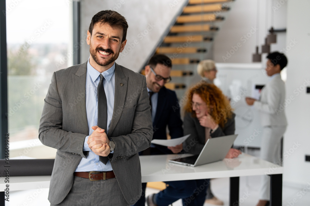 Portrait of businessman in start up company Portrait of businessman in start up company
