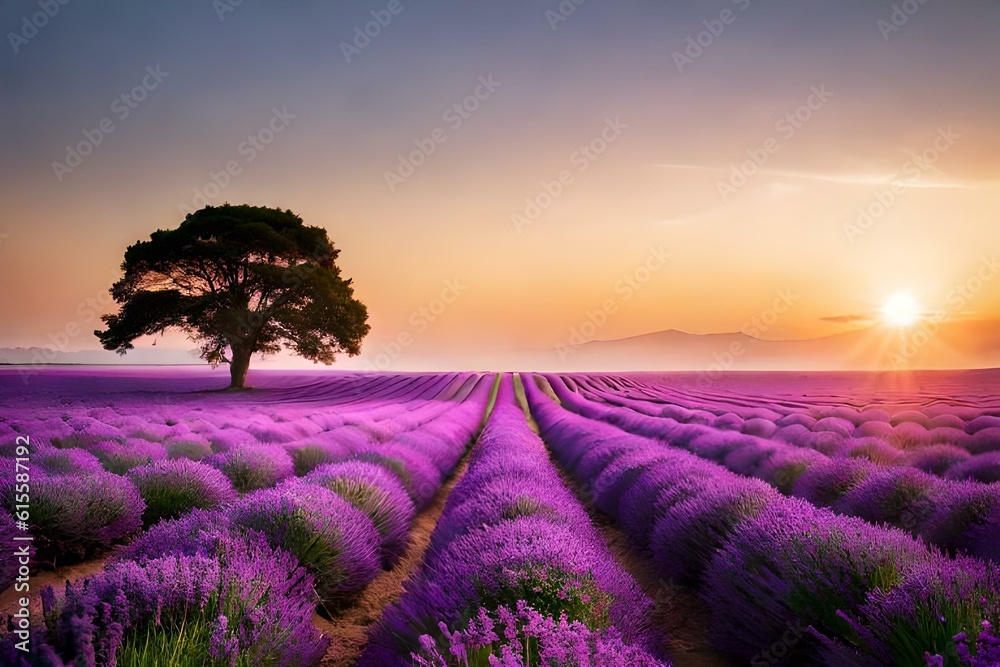 Fototapeta premium A beautiful and eye catching landscape - AI Generative