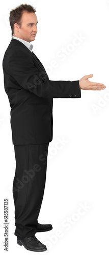 Young Man In Suit Offering Handshake - Isolated © BillionPhotos.com