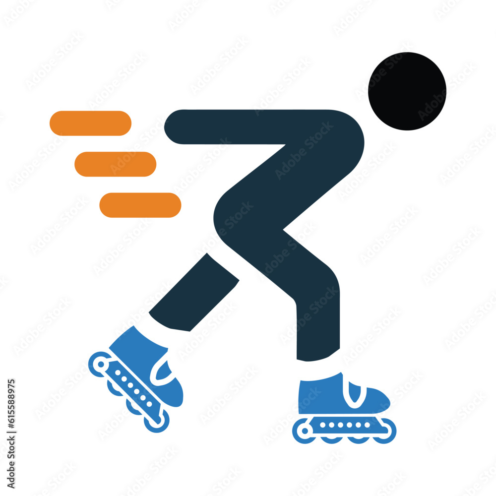 Roller skate, fast Roller skate, fast Roller Skating Icon